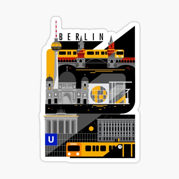 Berlin bei Nacht Sticker