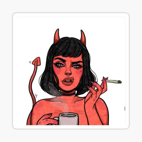 Devil Girl Stickers for Sale