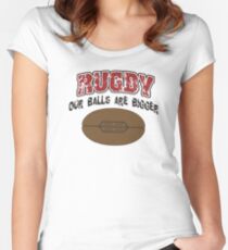 Funny Rugby Women's Fitted Scoop T-Shirt