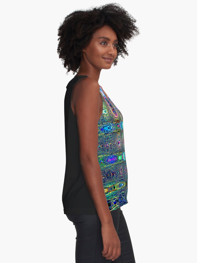 Thumbnail 2 of 6, Sleeveless Top, Social Distortion Digital Abstract Art designed and sold by Warren Paul Harris.