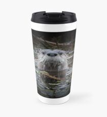 Otter is watching you Travel Mug