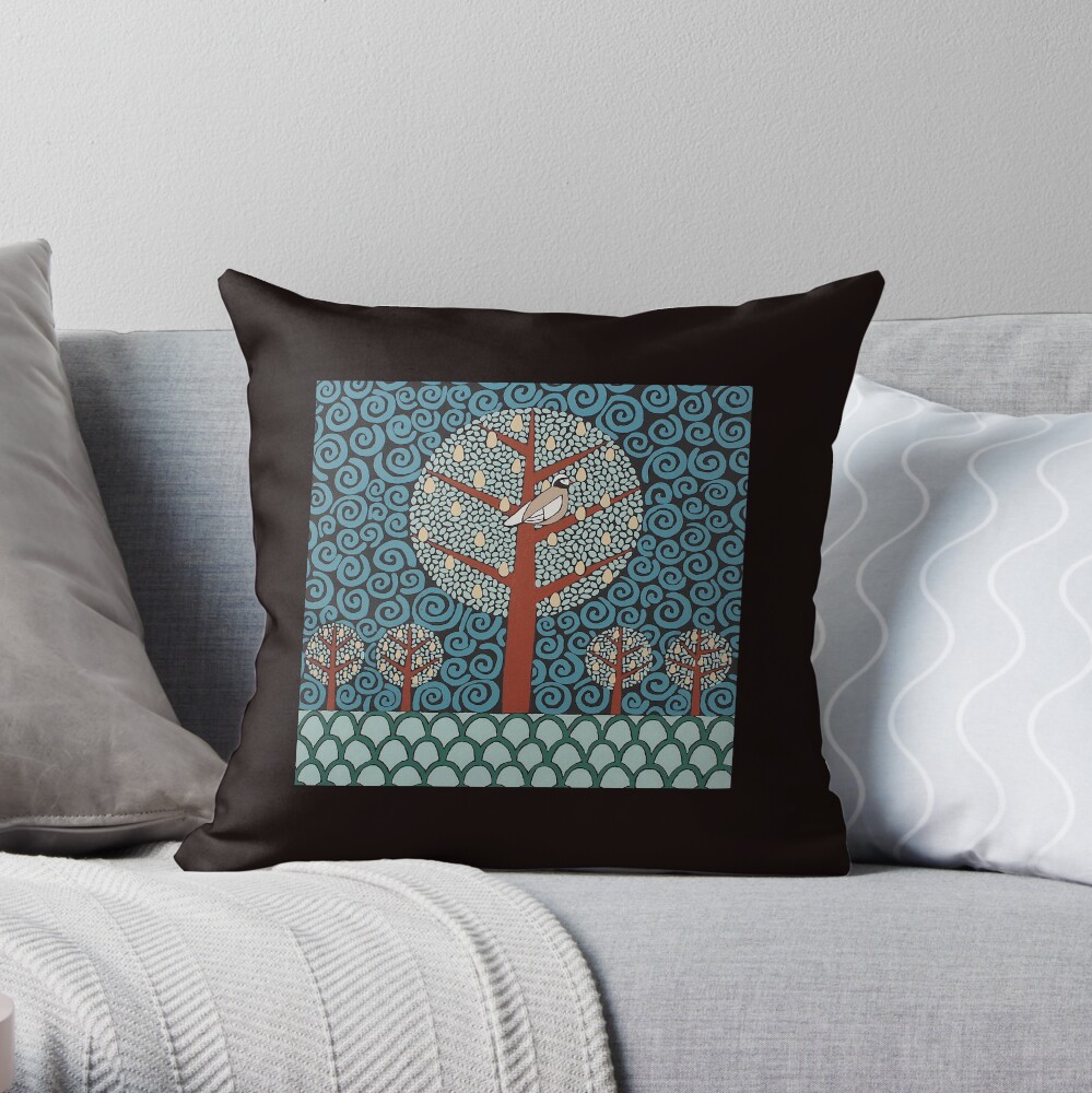 partridge in a pear tree pillow