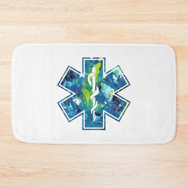 Item preview, Star of life - Blue acrylic paint pattern designed and sold by qlobba.