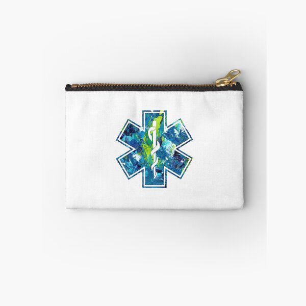 Item preview, Star of life - Blue acrylic paint pattern designed and sold by qlobba.