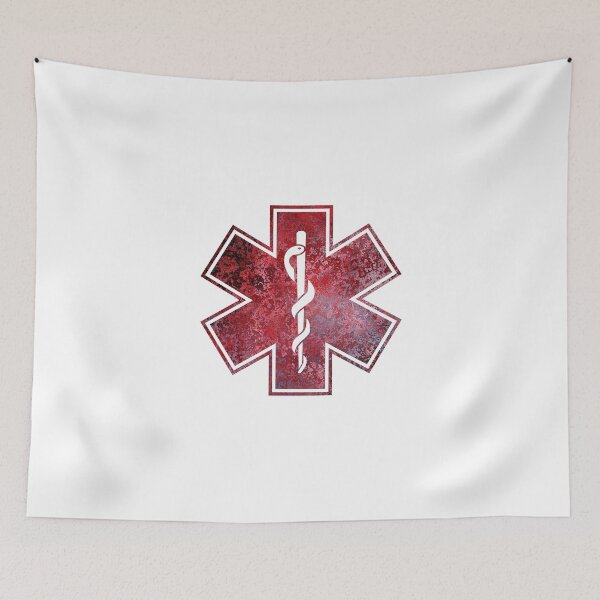 Item preview, Star of life - textured red designed and sold by qlobba.