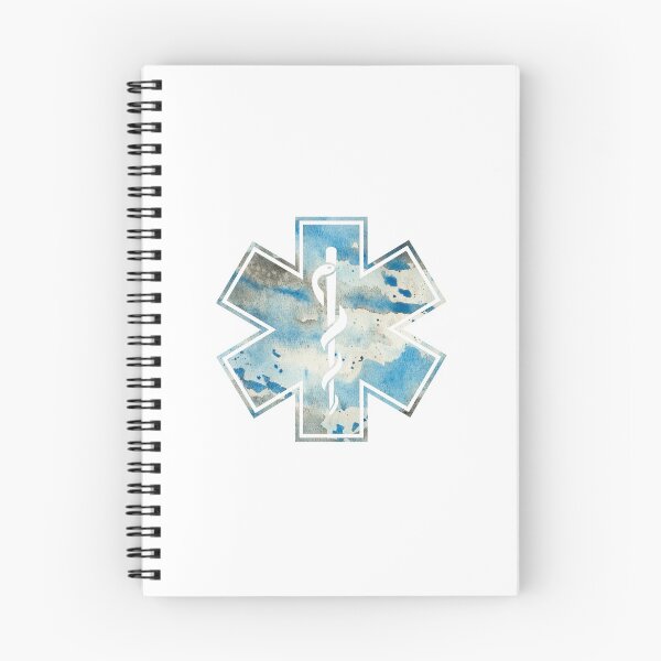 Item preview, Star of life - Blue watercolour  paint pattern designed and sold by qlobba.