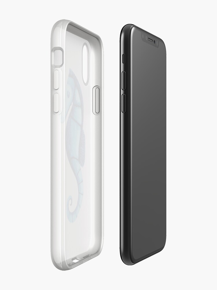 Alternate view of Watercolor seahorse iPhone Case