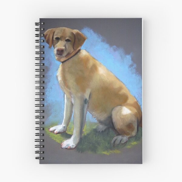 Item preview, Yellow Lab in Oil Pastel, Painting of Dog designed and sold by JoyfulWhimsy.