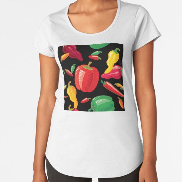 Hot Peppers Premium Scoop T-Shirt