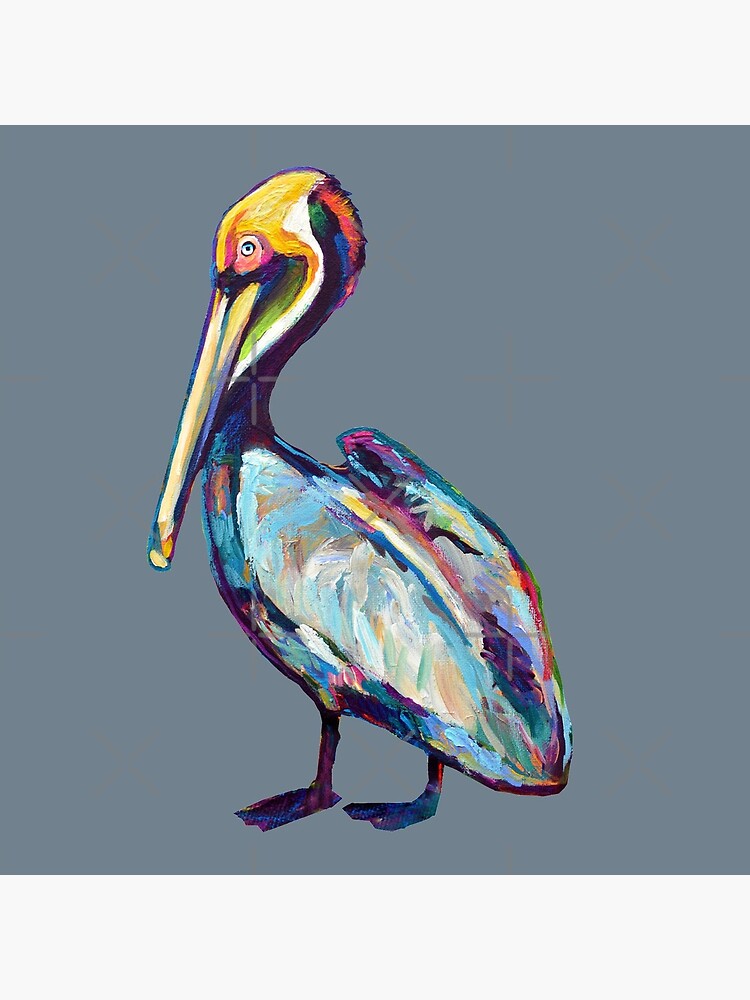 Colorful Pelican by Robert Phelps by RobertPhelpsArt
