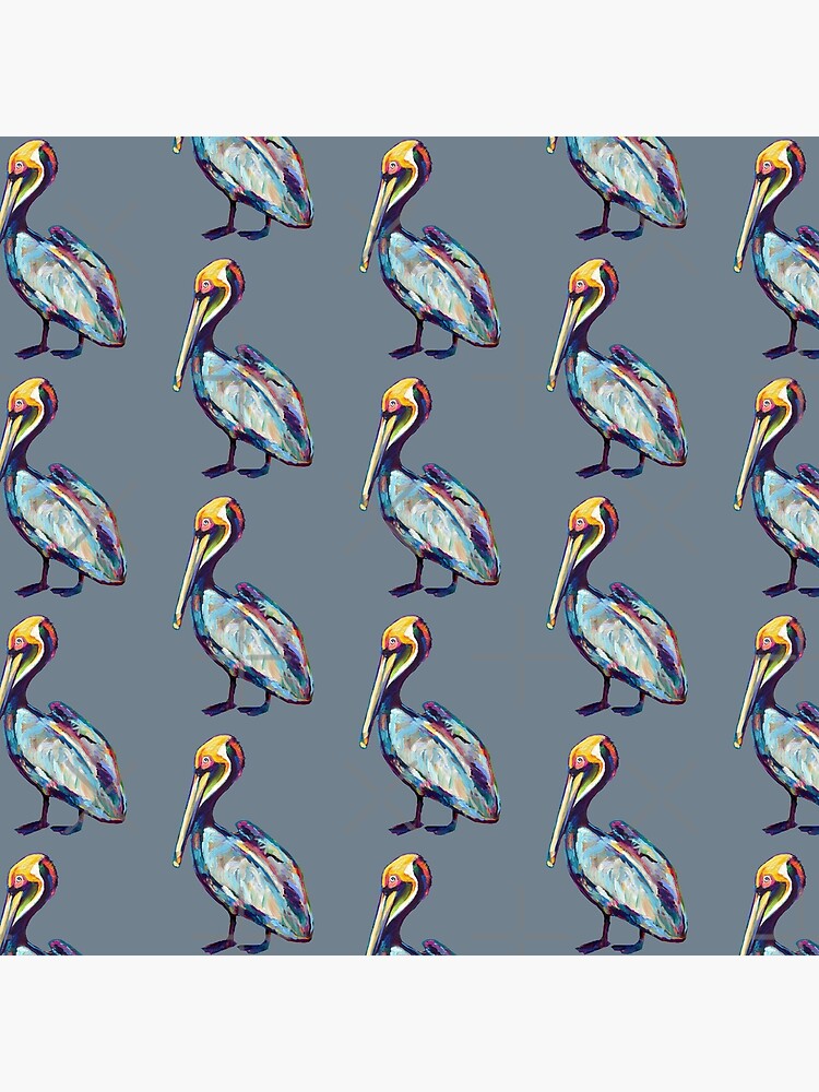 Colorful Pelican by Robert Phelps by RobertPhelpsArt