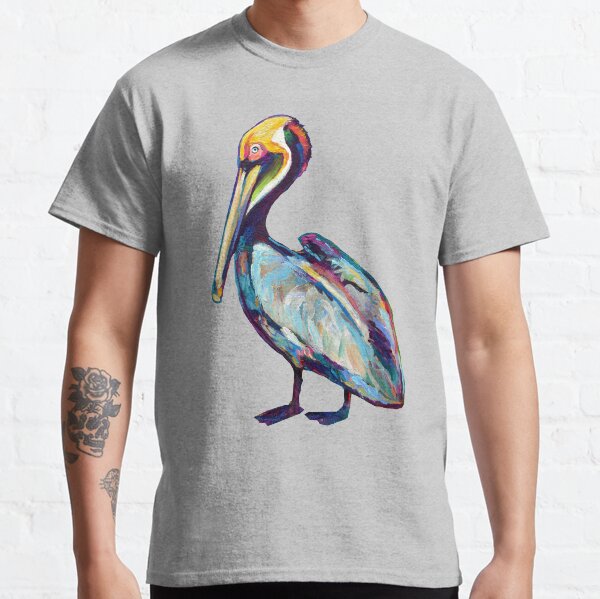 Colorful Pelican by Robert Phelps Classic T-Shirt