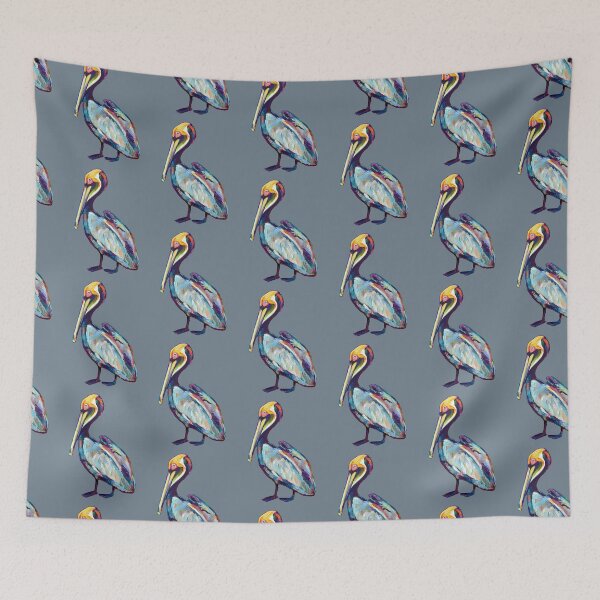 Item preview, Colorful Pelican by Robert Phelps designed and sold by RobertPhelpsArt.