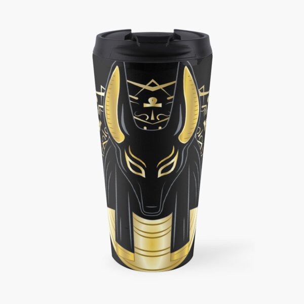 Anubis egyptian god of the afterlife Travel Mug