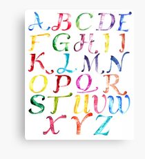 Alphabet Metal Print