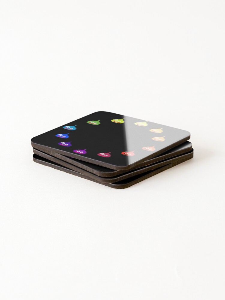 Thumbnail 4 of 5, Coasters (Set of 4), Slime Color Wheel designed and sold by CCCDesign.