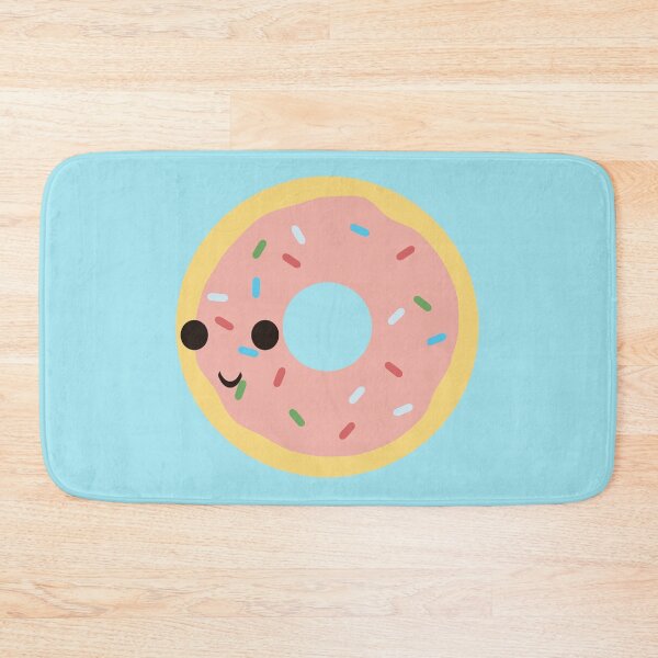 Item preview, Cute Kawaii Donut with Pink Glaze and Rainbow Sprinkles designed and sold by Hedgie Designs.