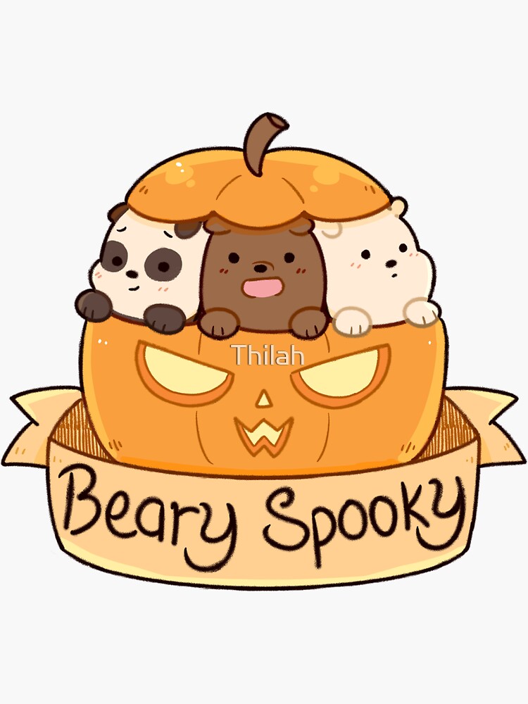 Ghost Bear Stickers Redbubble - a beary scary story part 2 roblox