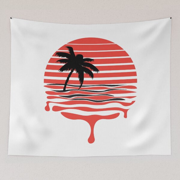 Item preview, Retro 80's Dripping Sunset Palm designed and sold by Starquake.