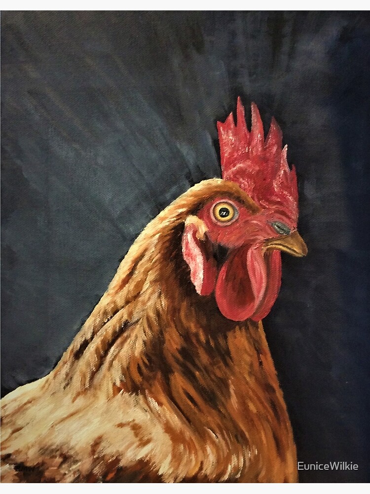 Little Red Hen - Wall Art by EuniceWilkie