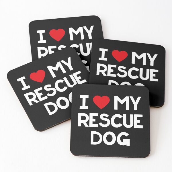 Item preview, I Love My Rescue Dog, Cute, Adopted, Dogs, Pet Lover, Gift, Canine, Paws, Dog Adoption, Friend, designed and sold by amilli.