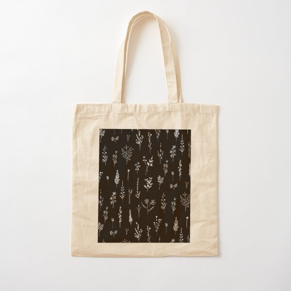 Item preview, Black wildflowers Pattern designed and sold by Anis Illustration.