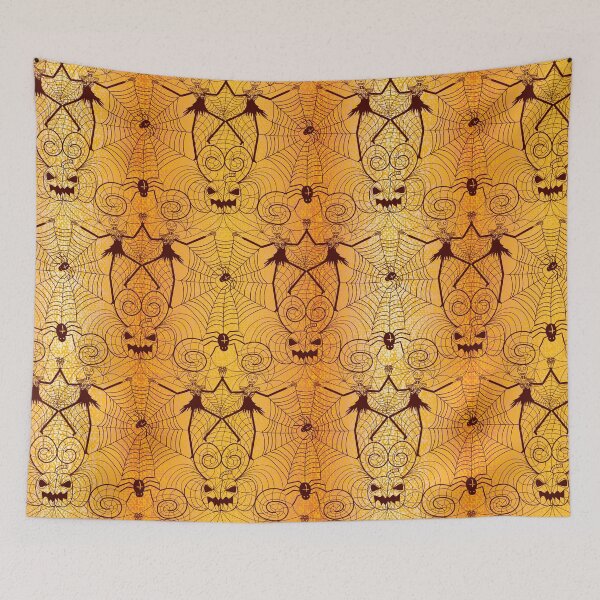 Item preview, Halloween nightmare lace chocolate on fiery orange designed and sold by Marlene Wagenhofer.