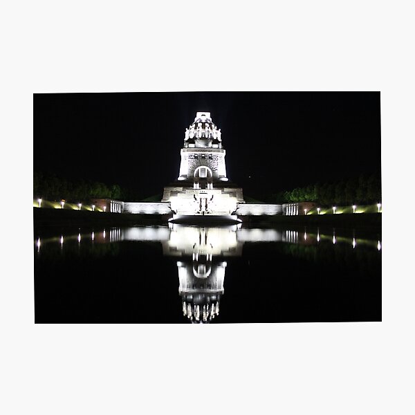 Mirror in the dark / Völkerschlachtdenkmal Photographic Print