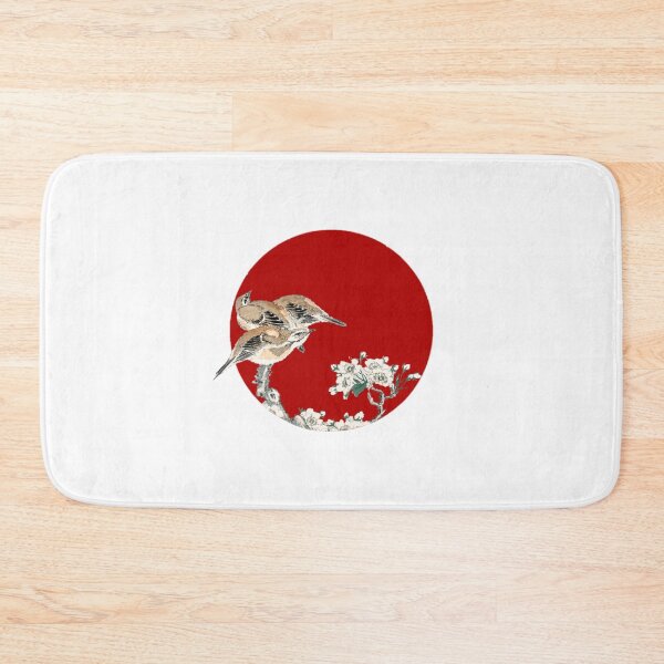 Item preview, Japanese Flag - Meadow Bunting and Pear Flower designed and sold by weavernap.