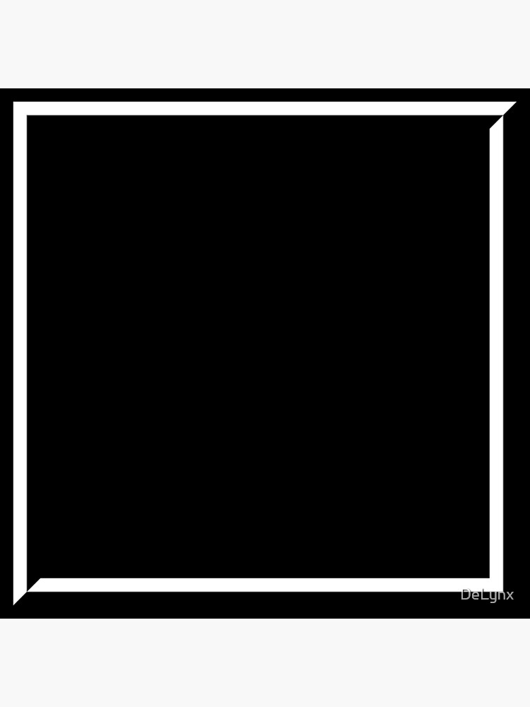 Square Frame On Black Background Postcard for Sale by DeLynx