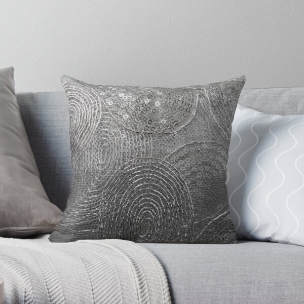 Metallic Lace Throw Pillow