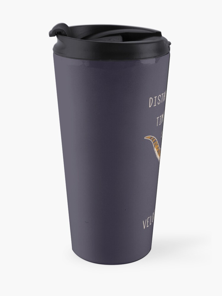 Alternate view of Velociraptor = Distanceraptor / Timeraptor Travel Coffee Mug