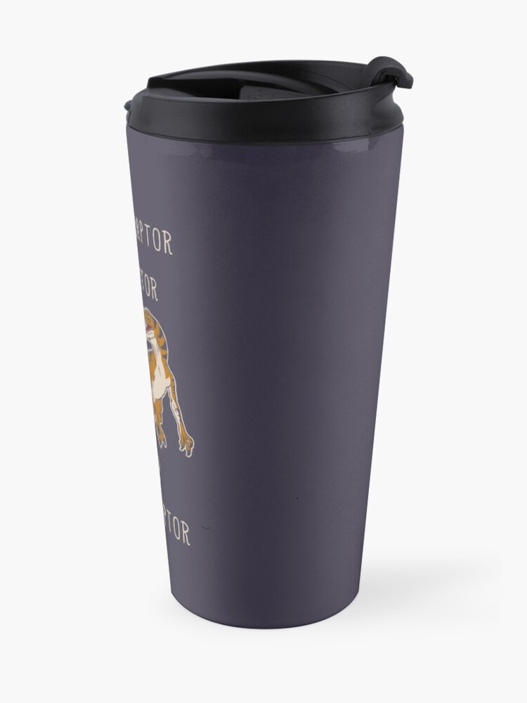 Alternate view of Velociraptor = Distanceraptor / Timeraptor Travel Coffee Mug