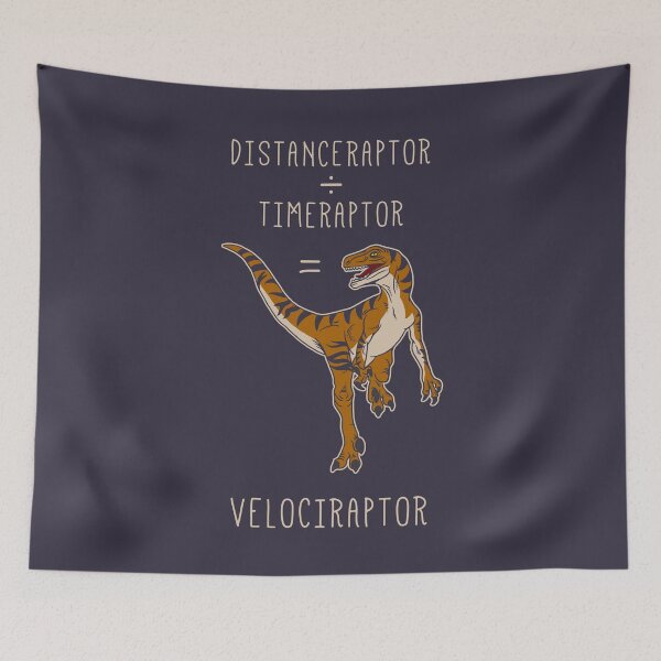 Item preview, Velociraptor = Distanceraptor / Timeraptor designed and sold by Yipptee Shirts.