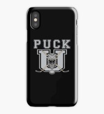 Hockey "PUCK U" iPhone Case