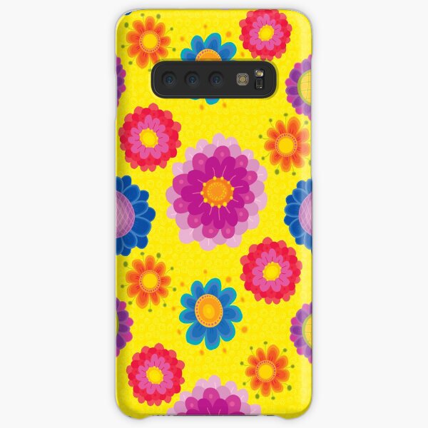 Yellow Floral Pattern Samsung Galaxy Snap Case