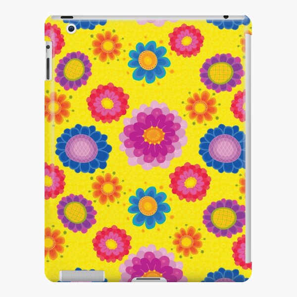 Yellow Floral Pattern iPad Snap Case