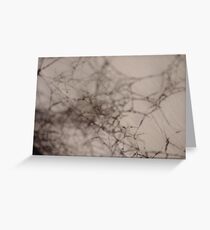 Black web Greeting Card