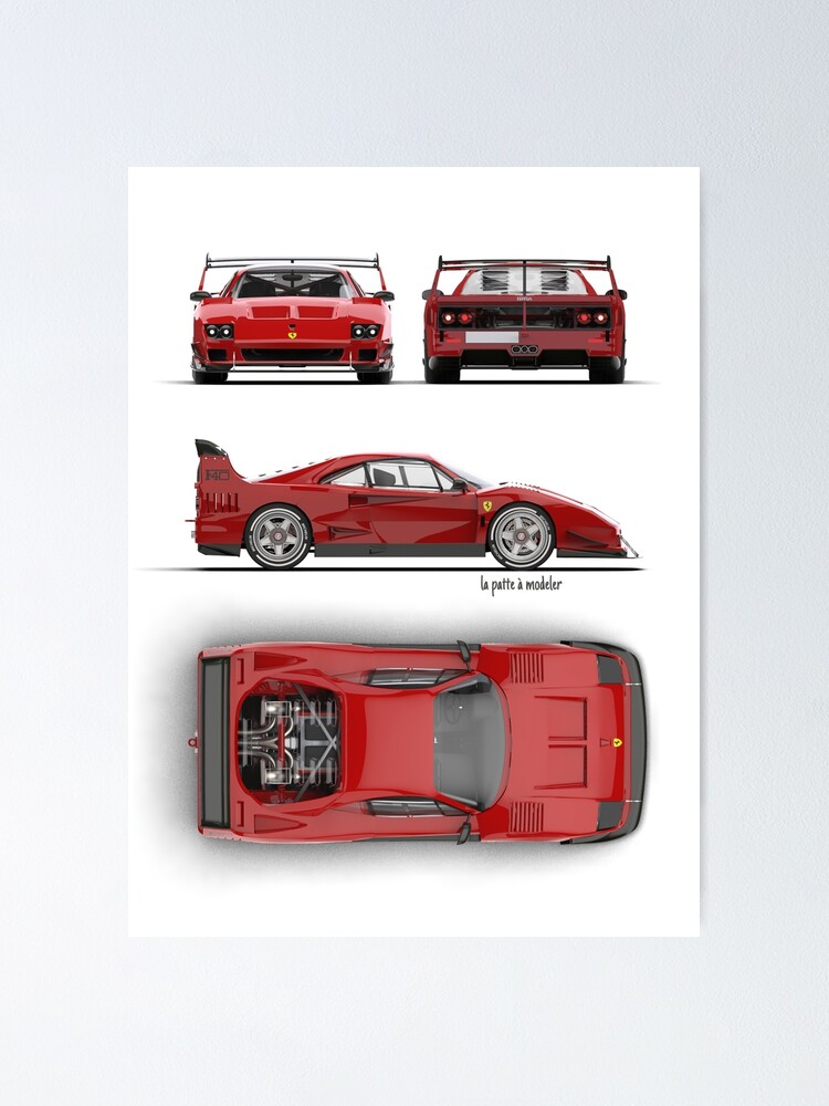 Ferrari F40 LM | Poster