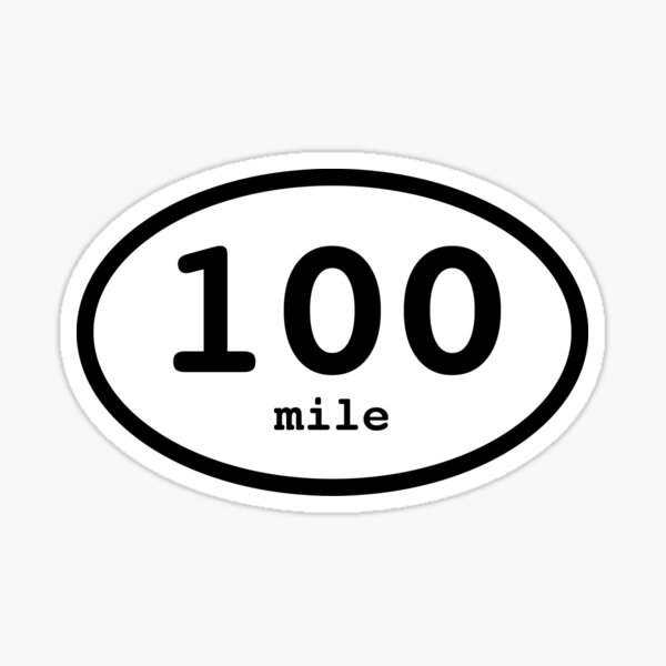 Item preview, 100 Mile Race Distance designed and sold by scragglybeard.