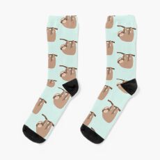 Cute Baby Cartoon Sloth Design Socks