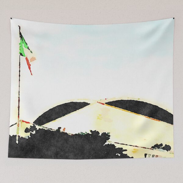 Item preview, Roma EUR: flag and congress building designed and sold by Giuseppe Cocco.