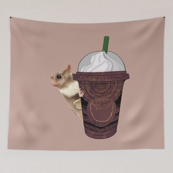 Item preview, Halloween Coffee Sugar Glider designed and sold by LordGraceArt.