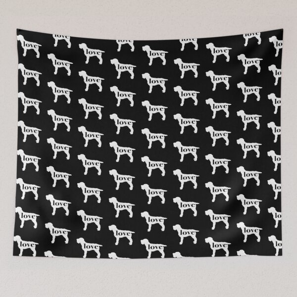 Item preview, Wirehaired Pointing Griffon (WPG / Griff) Love - A Minimalist Distressed Vintage Style Design for Dog Lovers designed and sold by traciwithani.