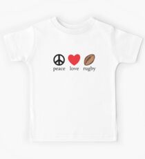 Rugby "Peace Love Rugby" Kids Tee