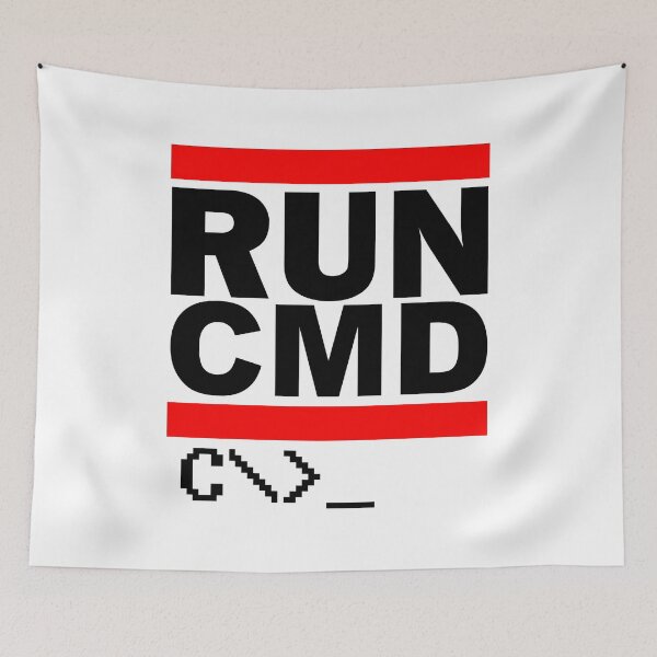 Item preview, RUN CMD (Black) designed and sold by TheLastStand.