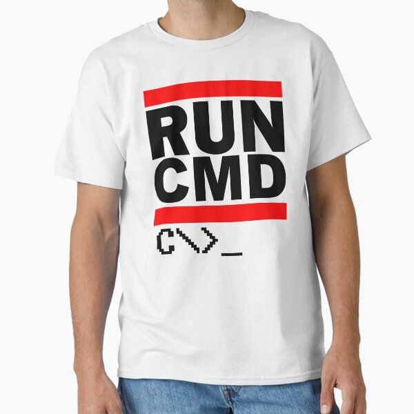 Item preview, RUN CMD (Black) designed and sold by TheLastStand.