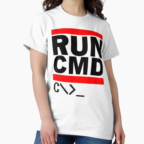 Item preview, RUN CMD (Black) designed and sold by TheLastStand.