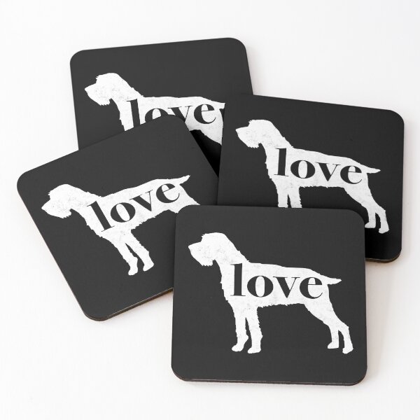 Item preview, German Wirehaired Pointer (GWP) Dog Love - A Minimalist Distressed Vintage Style Design for Dog Lovers designed and sold by traciwithani.