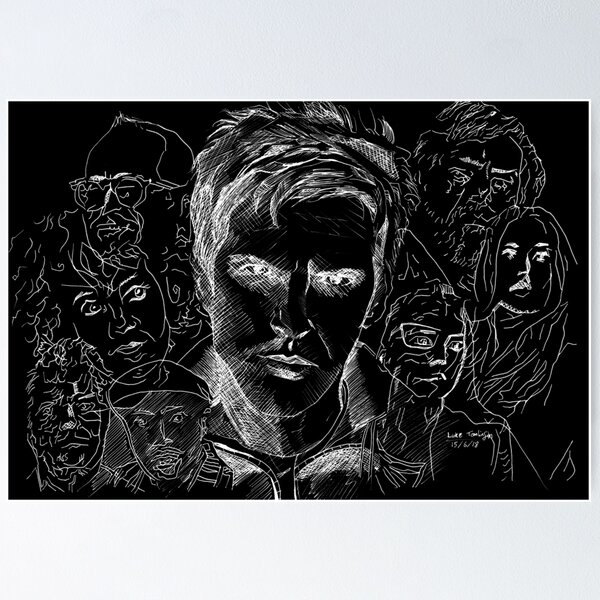 Item preview, David - Dark prints designed and sold by Luke Tomlinson Artwork.